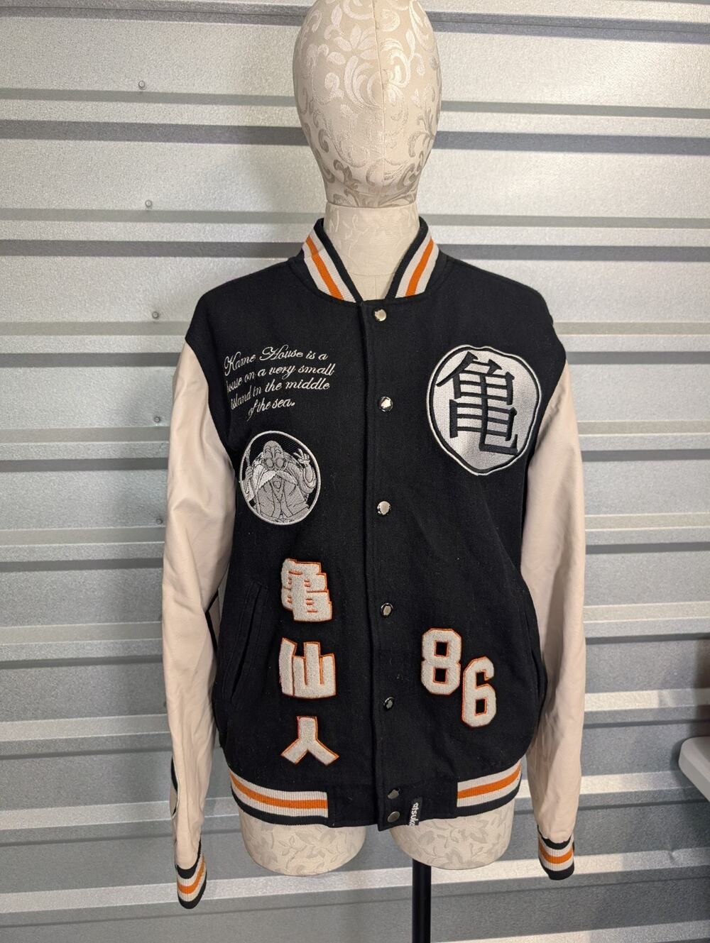 Atsuko Dragon Ball Kame House Varsity Jacket Size M – Official DBZ